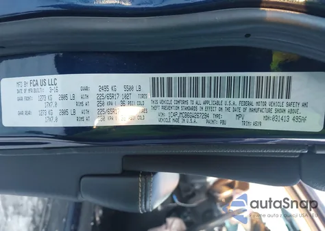 2016 Jeep Cherokee Latitude from USA, damaged, VIN 1C4PJMCB6GW267294